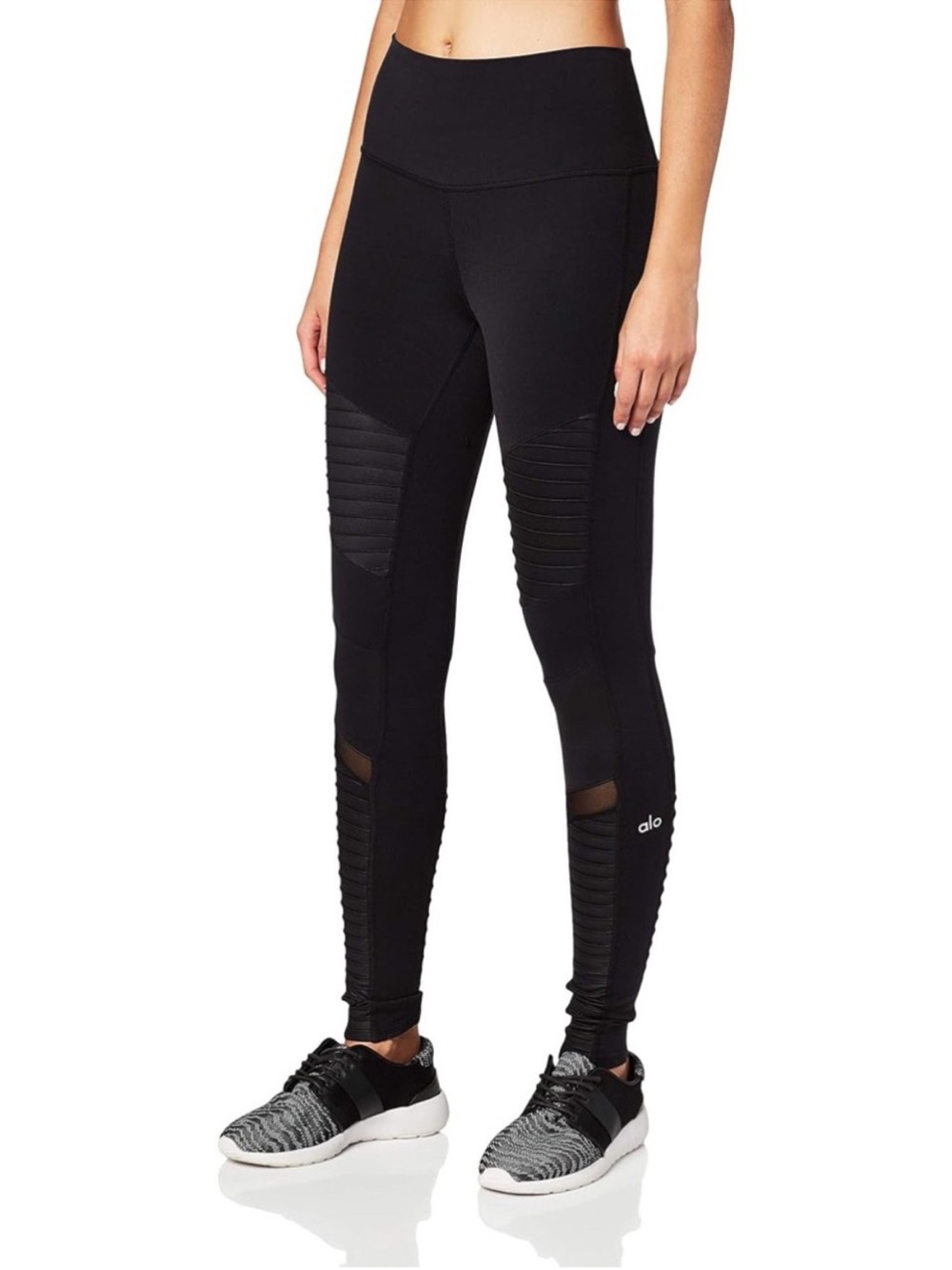 Alo Yoga High Waist Black Moto Leggings Size Medium M